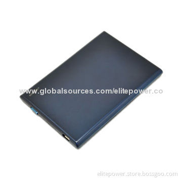 Chargers for iPhone and Samsung, For Businessman, Credit Card Shape, 2,200mAh capacity